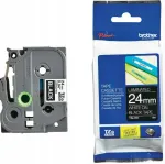 Silditeip Brother TZE-355, 24 mm, valge mustal taustal, originaal