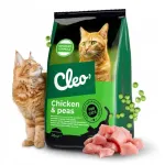 CLEO kuivtoit steriliseeritud kassidele kanaga ja hernestega, 20 kg