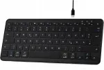 Juhtmevaba USB Bluetooth klaviatuur Qulose ULTRATHIN, must, QWERTZ