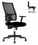 Ergonoomiline kontoritool TAKTIK MESH R19 ACTIV, must
