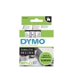 M&auml;rgise lint Dymo D1, 9 mm, l&auml;bipaistev, must tekst, S0720670