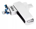 USB m&auml;lupulk METAL MAXXER, 3.0, Type C, Micro USB, OTG