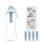 Veepudel Dafi x PUSHEEN SOFT 0,5 l, 5 filtriga, sinine kleebistega