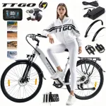 Elektriline linnajalgratas TTGO HZ-28ST, 250W, 36V, 20Ah, 120 km, 28", valge