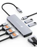 USB-C 8-in-1 NOVOO dokipunkt HDMI 4K ja 100W PD-ga
