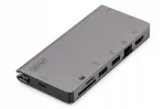 Digitus USB-C multifunktsionaalne reisihub 8 porti, hall: 2 video, 2 USB-C, 2 USB