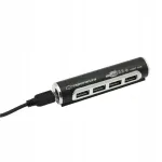 ES266 USB jagaja, 4 pesa, alumiinium, EA115