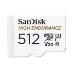 SanDisk High Endurance microSDXC 512GB m&auml;lukaart adapteriga V30/U3