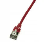 LogiLink Slim v&otilde;rgukaabel, U/FTP, Cat6a, punane, 0,5 m