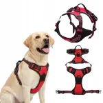 Suure koera punased survet mittetegevad valjad, XL, 53-96 cm, Shepherd