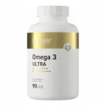 Toidulisand OstroVit Ultra Omega 3, 90 kapslit, 1000 mg, 330 mg EPA, 220 mg DHA