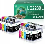 LC223XL tindikassetid, 10 tk, Brother MFC-J5320DW, DCP-J4120DW, MFC-J680DW printeritele
