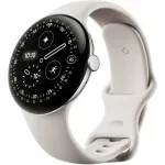 Google Pixel Watch 4 nutikell, 45 mm, h&otilde;bedane, NFC, GPS, GA09308-EU