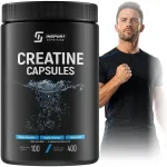 Kreatiini monoh&uuml;draat 400 kapslit MICRONIZED Creatine Monohydrate INSPORT