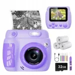 Laste fotokaamera koos kiirprindiga Full HD piltidele ja 32GB m&auml;lukaardiga