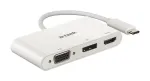 D-Link USB-C adapter HDMI, VGA ja DisplayPortiga