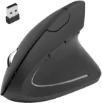 Juhtmevaba vertikaalne ergonoomiline hiir DPI reguleerimisega