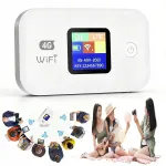 Kaasaskantav 4G LTE WiFi ruuter SIM-pesaga, 3000mAh aku, valge
