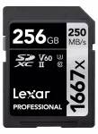 SD m&auml;lukaart Lexar SDXC Professional 256GB 250MB/s V60 1667x