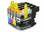 Brother LC125/LC127 XL tindikassetid, 4 tk, kiibiga, sobivad J4110/J4410/J4510 printeritele