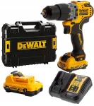 DeWALT DCD706D2 kruvikeeraja, 12V, l&ouml;&ouml;kfunktsioon, 57,5 Nm, 2x2Ah akuga