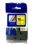 Brother TZ2-FX641 / TZe-FX641 kleepriba, 18 mm, kollane, elastne