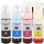 Epson EcoTank ET-2710, ET-2715, ET-2720 tindikassetid, 104 XL