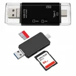 5in1 SD, MicroSD, USB, Type-C, MicroUSB, OTG kaardilugeja
