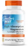 Magneesiumgl&uuml;tsinaat Dr's BEST 100% kelaat, 240 tbl