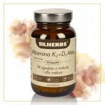 Toidulisand Vitamin K2+D3 Max SOLHERBS, 200 mcg K2, 4000 IU D3, 60 kapslit
