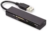 EDNET 4-pesaga USB 2.0 HighSpeed CF, SD, mSD, memorystick kaardilugeja