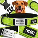 HUGGY DOGGY graveeritud nime ja numbriga helkurkaelarihm, suurus M
