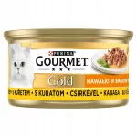 GOURMET GOLD m&auml;rg kassitoit kanaga kastmes, 85 g