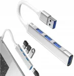 USB jagaja AESTHETIC Aluminu, 4x USB 3.0