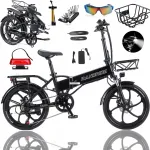 Elektriline t&otilde;ukeratas t&auml;iskasvanutele Randride YA20, 500W, 48V, 40 km/h, 20" kokkupandav