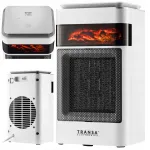 FARELKA keraamiline k&uuml;tteseade, leegiefekt, LCD-ekraan, 1500 W