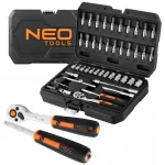 NEO 1/4'' mutriv&otilde;tmete komplekt 46 tk CRV TORX otsikutega 10-004