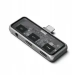 SATECHI Mobile Hub XR USB C adapter k&otilde;rvaklapipesaga, hall