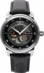 Meeste kell ZEPPELIN 8664-2 must skeleton