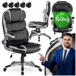 Kontoritool LIVERPOOL, must, ergonoomiline, p&ouml;&ouml;ramisega alus