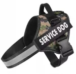 Reguleeritavad helkivad koera valjad, M suurus, camo