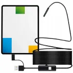 Endoskoopiline inspekteerimiskaamera j&auml;iga 2 m kaabliga, 480P, Android, USB-C, HY-008