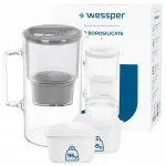 Veefiltreerimise kann Wessper D2, 3 l, hall, 3 filtriga
