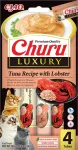 INABA CAT CHURU LUXURY pate tuuni ja homaariga kassidele, 4 x 14 g