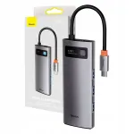 USB jagaja Baseus Metal Gleam 5in1, USB-C, PD 100W