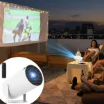 Mini 4K kaasaskantav Android TV projektor WiFi-ga