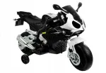 Laste must BMW S1000RR elektrimootorratas k&uuml;lgratastega