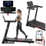 Kokkupandav elektriline jooksulint koduseks kasutamiseks, 16 km/h, 140 kg, Bluetooth