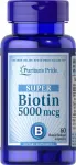 Toidulisand Puritans Pride Super Biotin 5000 mcg 60 kapslit