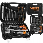 Mutriv&otilde;tmete ja padrunite komplekt NEO TOOLS, 100 osa, 1/2" ja 1/4", lamedad v&otilde;tmed